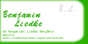 benjamin liedke business card